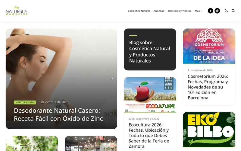 Página de inicio de natursite.com
